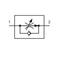 ARGO-HYTOS SF2C2A-K2/l 2-Wege-Stromregelventile mit Umgehungs-Rückschlagventil