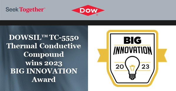 DOWSIL TC-5550 Thermal Conductive Compound wins 2023 BIG INNOVATION Award
